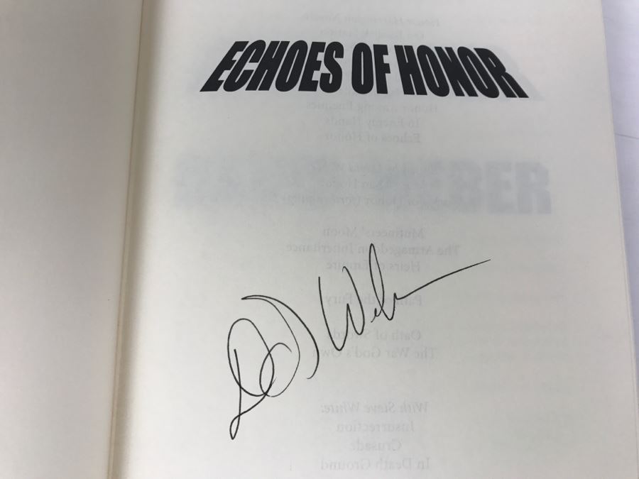 Signed First Printing 1996 Hardcover Book Echoes Of Honor By David Weber [Photo 6]