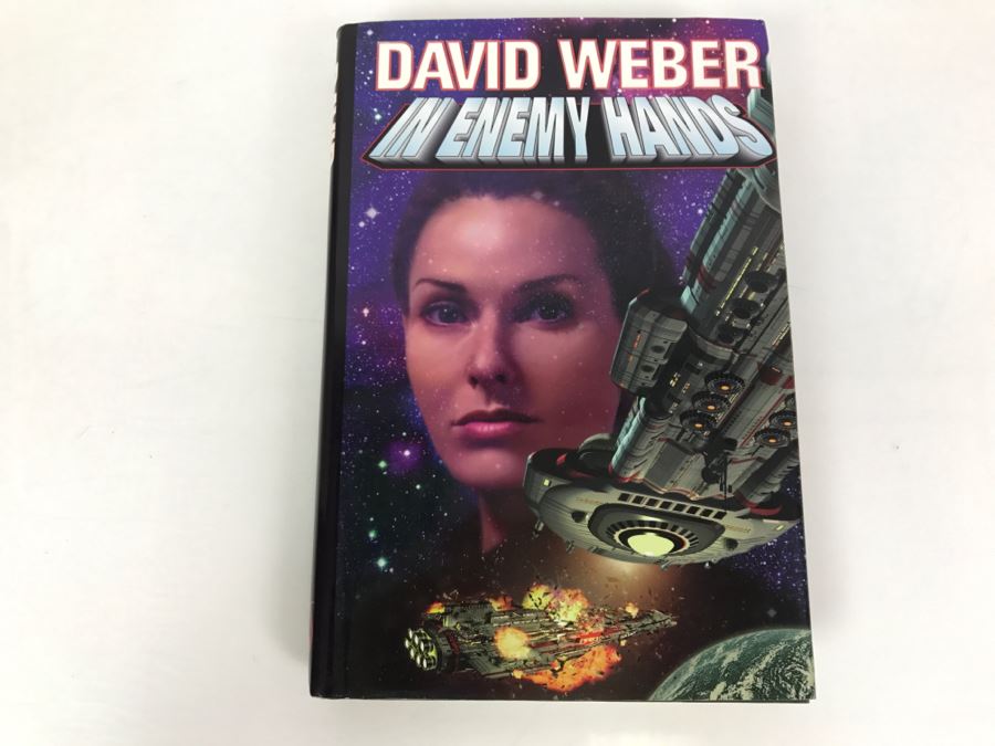 Signed First Printing 1997 Hardcover Book In Enemy Hands By David Weber [Photo 2]