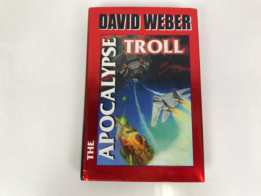 Signed First Printing 1999 Hardcover Book The Apocalypse Troll By David Weber [Photo 2]