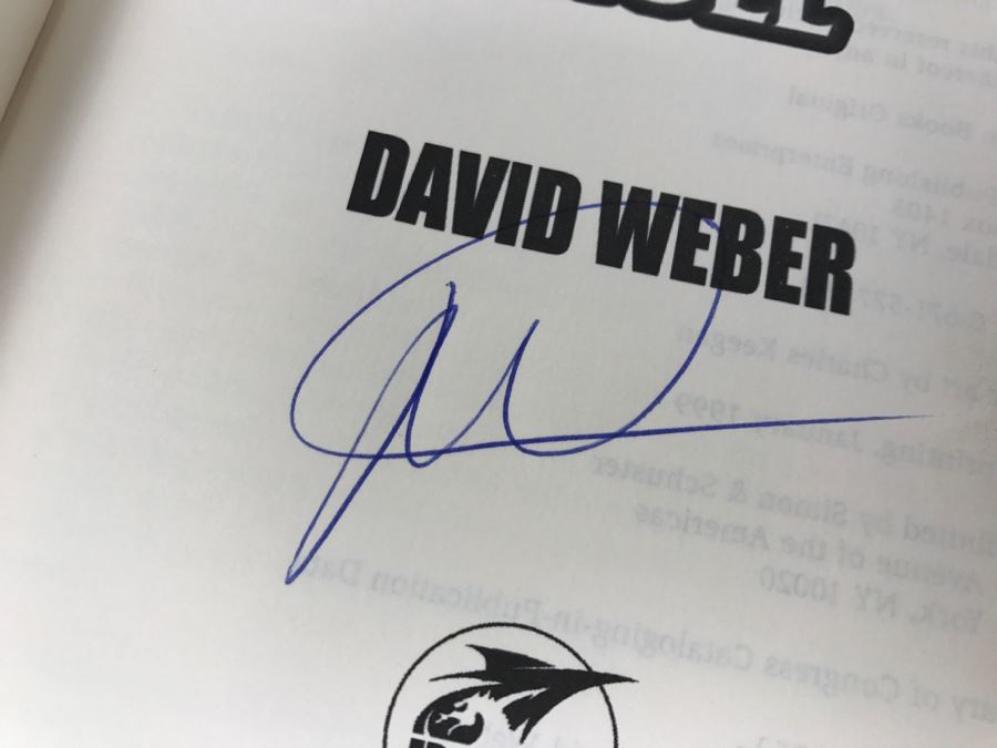 Signed First Printing 1999 Hardcover Book The Apocalypse Troll By David Weber [Photo 7]