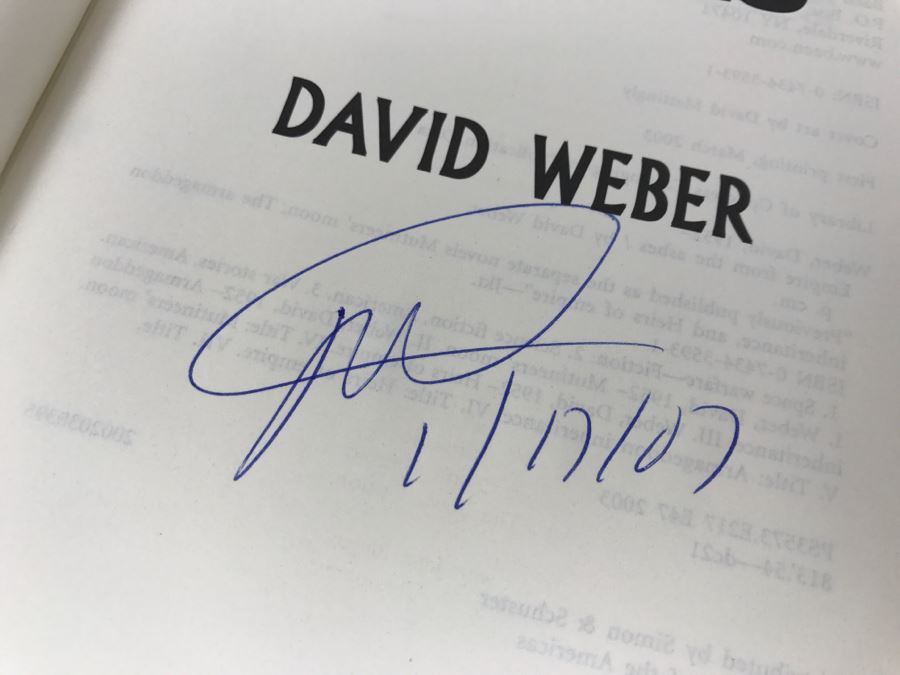 Signed First Printing 2003 Hardcover Book Empire From The Ashes By David Weber [Photo 7]
