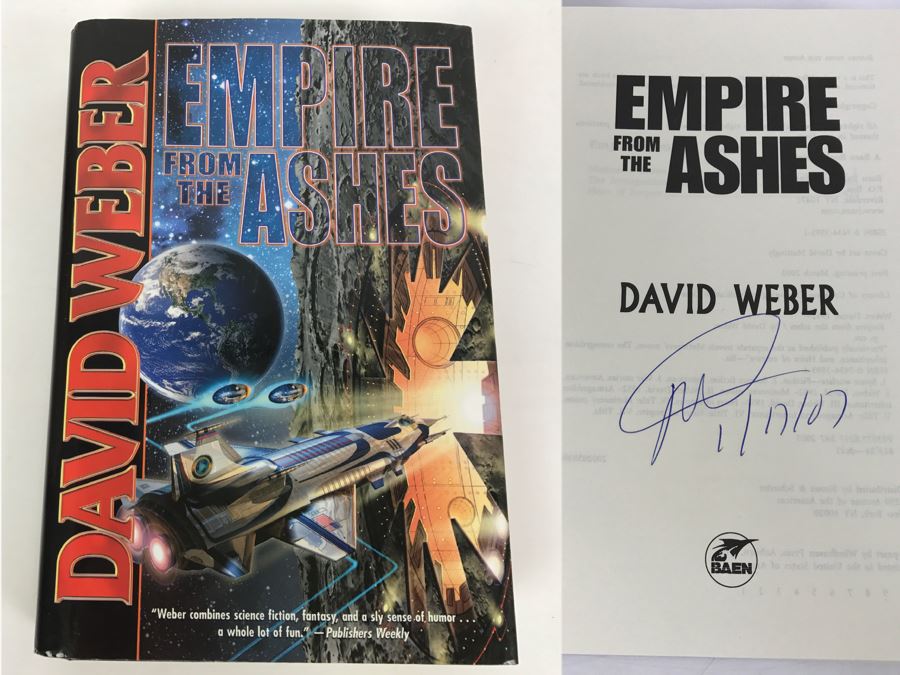 Signed First Printing 2003 Hardcover Book Empire From The Ashes By David Weber