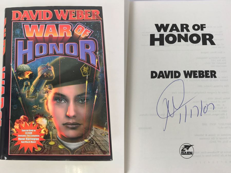 Signed First Printing 2002 Hardcover Book War Of Honor By David Weber