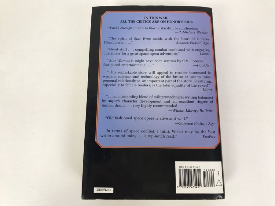 Signed First Printing 2002 Hardcover Book War Of Honor By David Weber [Photo 4]