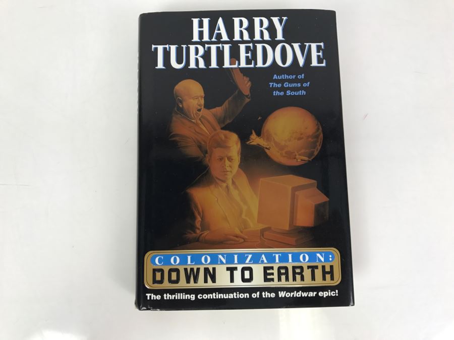 Signed First Edition 2000 Hardcover Book Colonization: Down To Earth By Harry Turtledove [Photo 2]