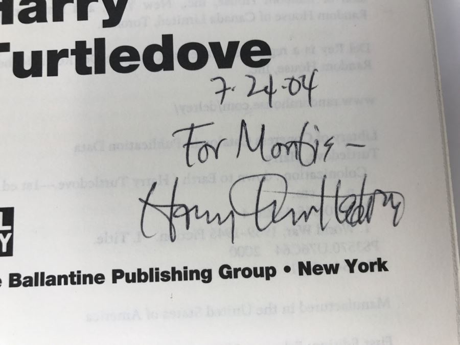Signed First Edition 2000 Hardcover Book Colonization: Down To Earth By Harry Turtledove [Photo 7]