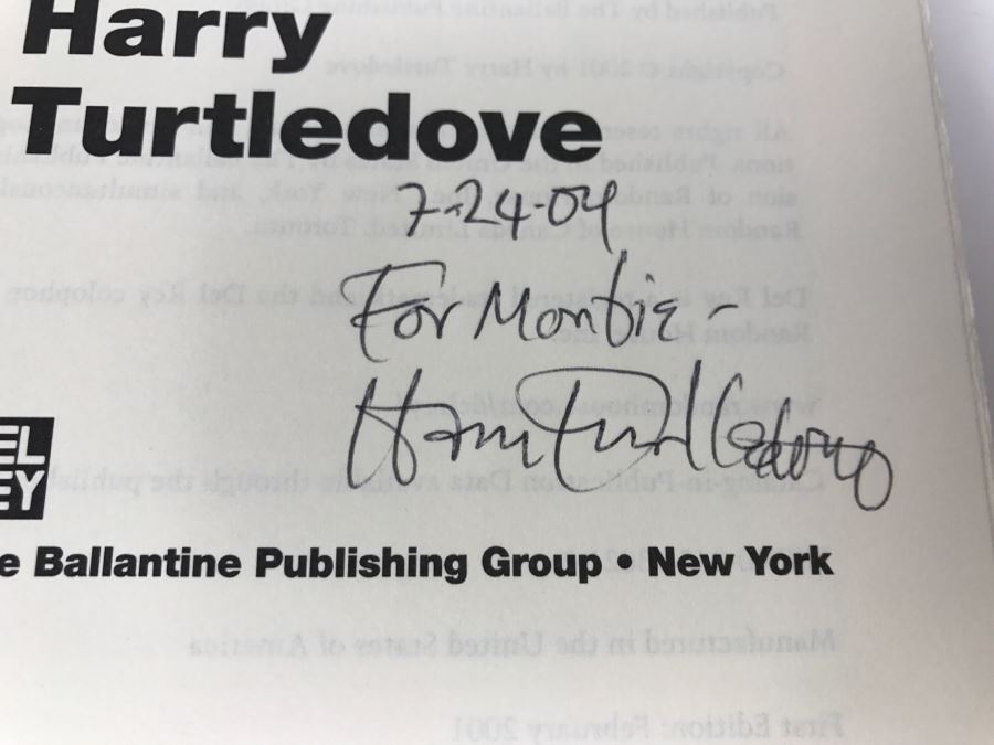 Signed First Edition 2001 Hardcover Book Colonization: Aftershocks By Harry Turtledove [Photo 7]