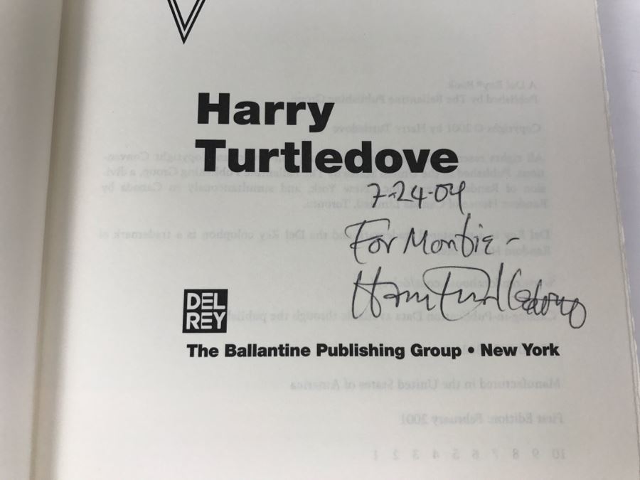 Signed First Edition 2001 Hardcover Book Colonization: Aftershocks By Harry Turtledove [Photo 6]