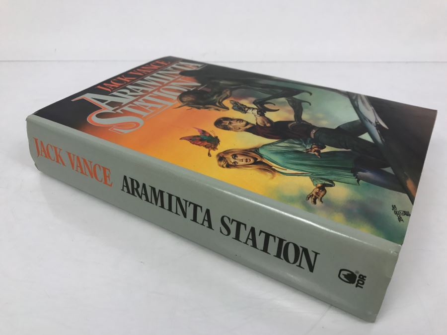 Signed First Printing 1988 Hardcover Book Araminta Station By Jack Vance [Photo 3]