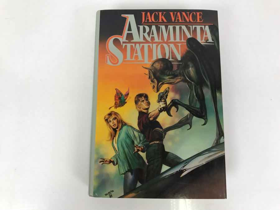 Signed First Printing 1988 Hardcover Book Araminta Station By Jack Vance [Photo 2]