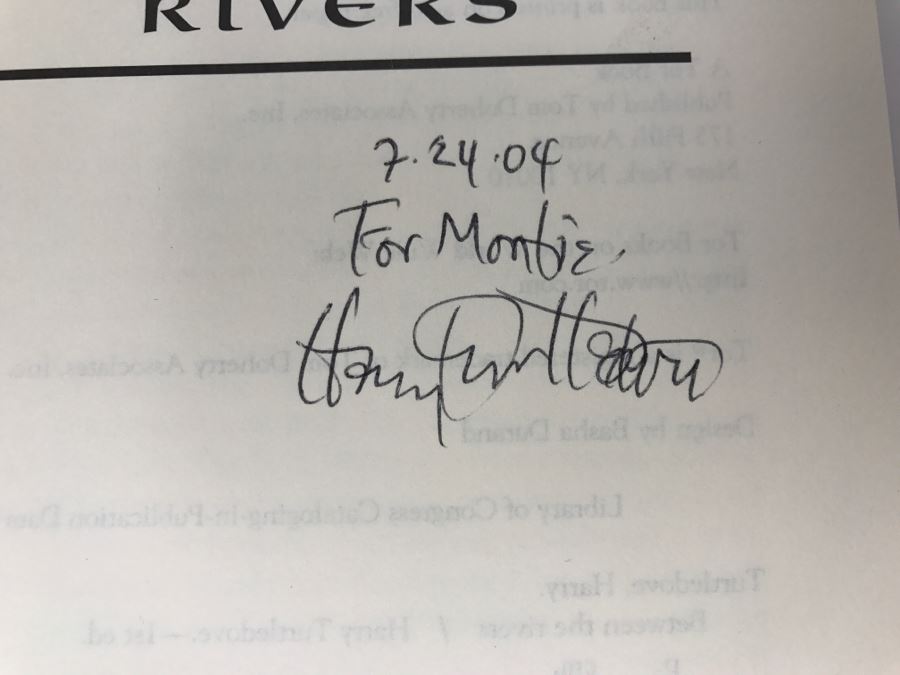 Signed First Edition 1998 Hardcover Book Between The Rivers By Harry Turtledove [Photo 7]