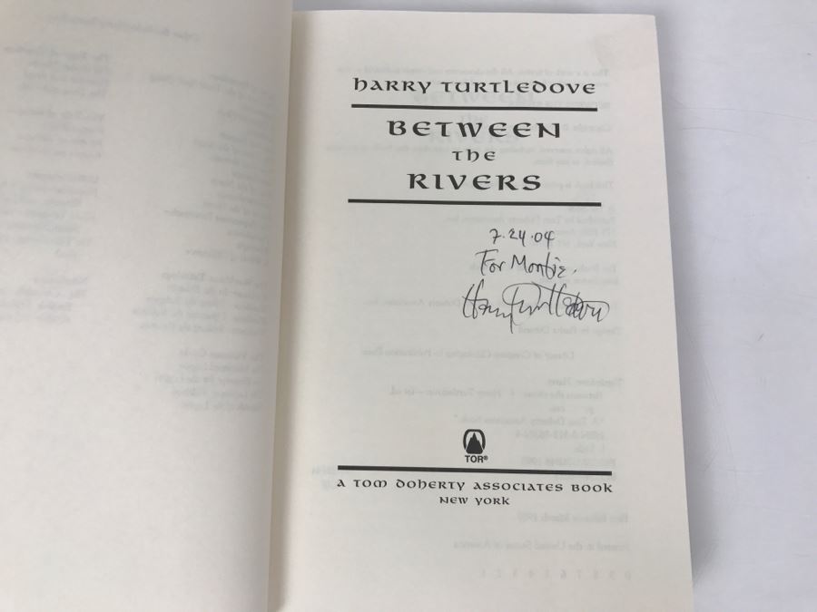 Signed First Edition 1998 Hardcover Book Between The Rivers By Harry Turtledove [Photo 5]