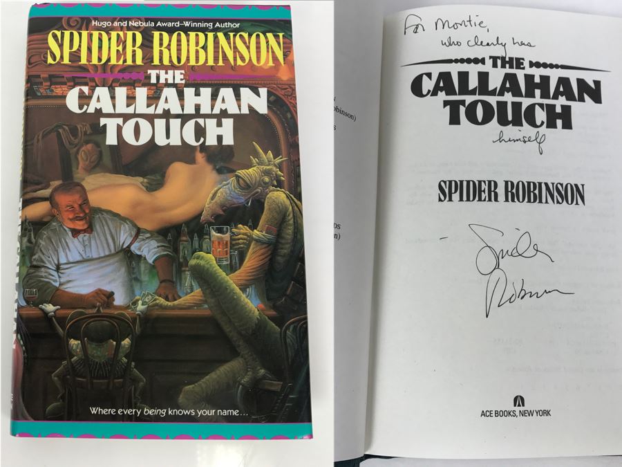 Signed First Edition 1993 Hardcover Book The Callahan Touch By Spider Robinson [Photo 1]