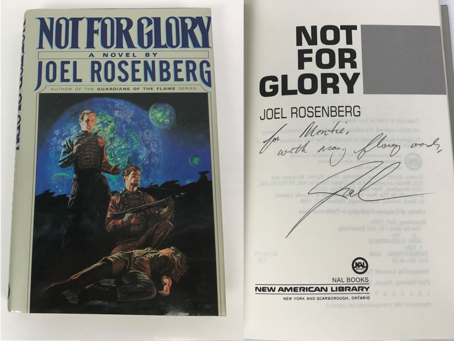 Signed First Printing 1988 Hardcover Book Not For Glory By Joel Rosenberg [Photo 1]
