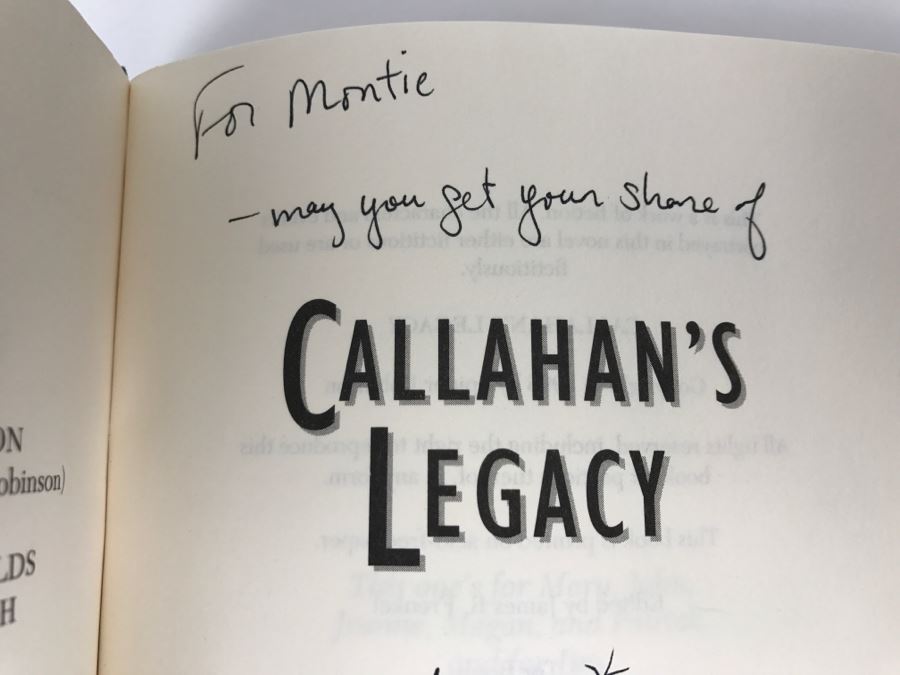 Sign 1996 Hardcover Book Callahan's Legacy By Spider Robinson [Photo 6]