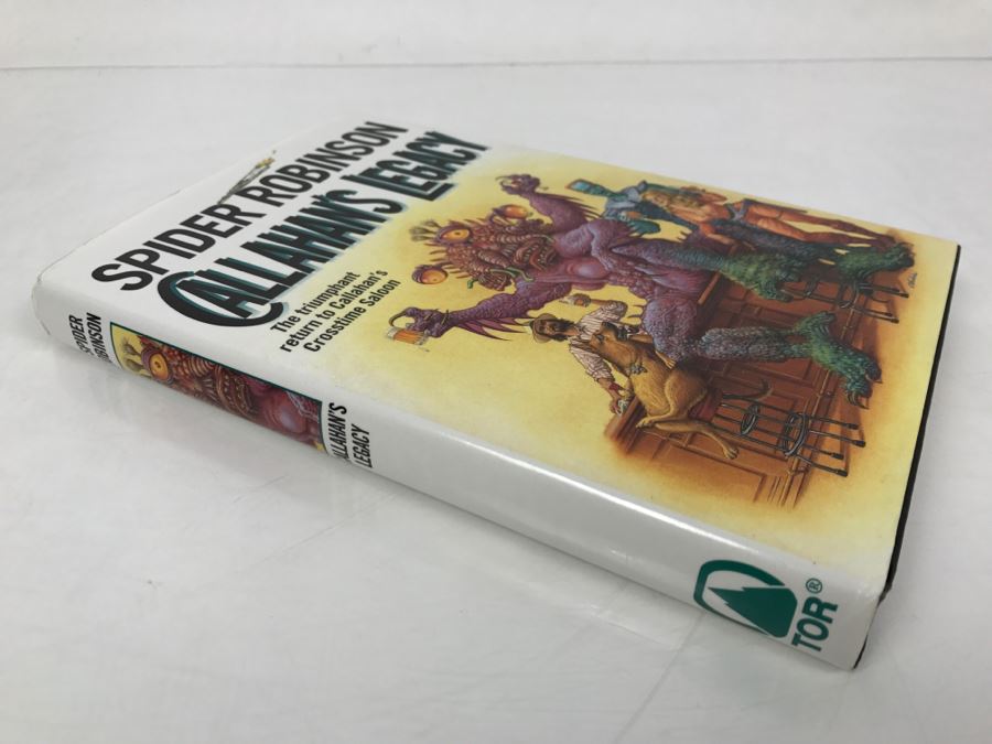 Sign 1996 Hardcover Book Callahan's Legacy By Spider Robinson [Photo 3]