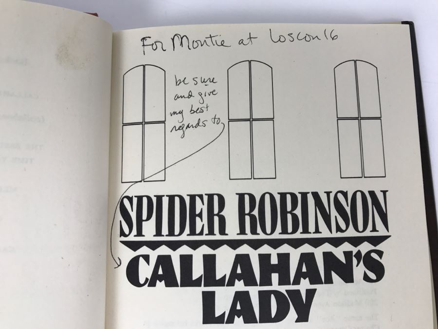 Signed First Edition 1989 Hardcover Book Callahan's Lady By Spider Robinson [Photo 6]