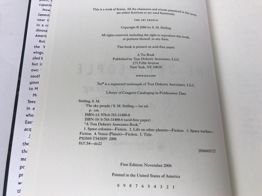 Signed First Edition 2006 Hardcover Book The Sky People By S.M. Stirling [Photo 8]