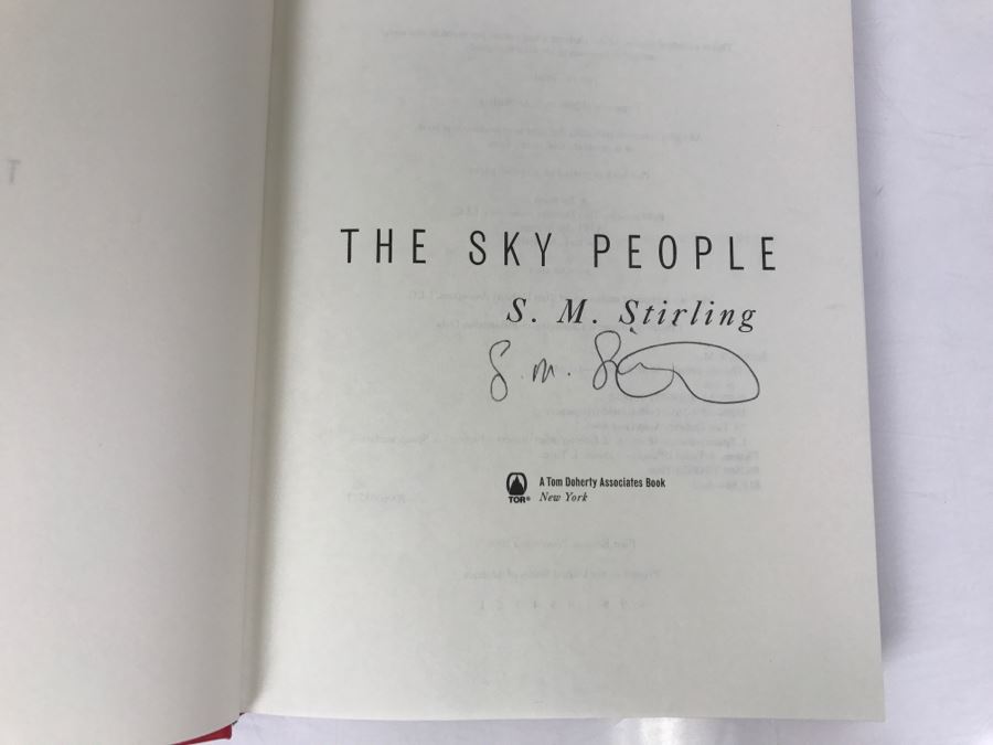 Signed First Edition 2006 Hardcover Book The Sky People By S.M. Stirling [Photo 5]