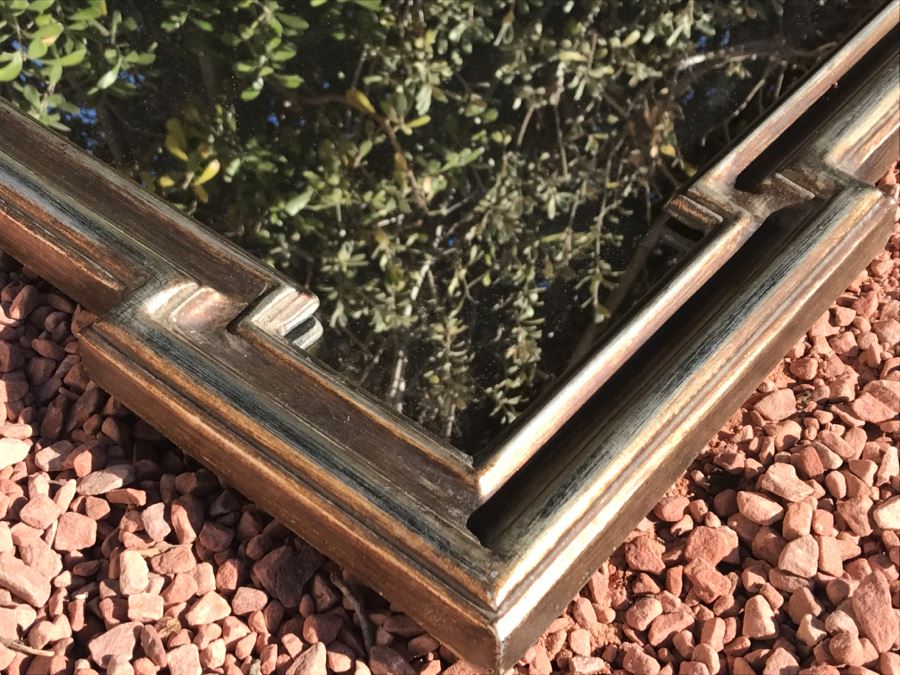 JUST ADDED - Stylish Wooden Hanging Wall Mirror [Photo 4]