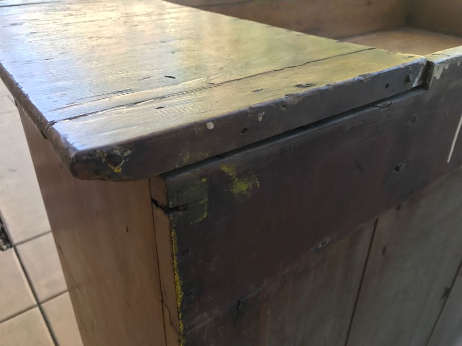 JUST ADDED - Antique Primitive Washstand Wash Basin Cabinet [Photo 23]