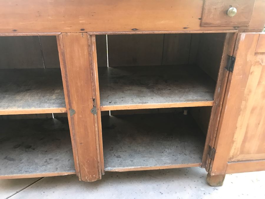 JUST ADDED - Antique Primitive Washstand Wash Basin Cabinet [Photo 17]