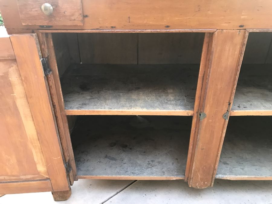 JUST ADDED - Antique Primitive Washstand Wash Basin Cabinet [Photo 16]