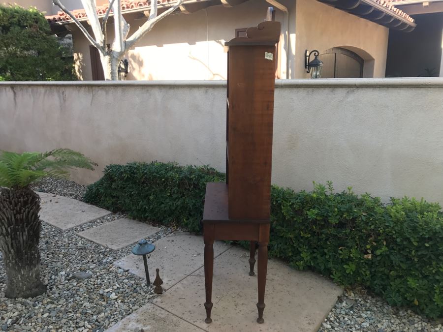 JUST ADDED - Antique Table With Turned Legs And Drawer With Custom Vintage Hutch - See Photos [Photo 18]