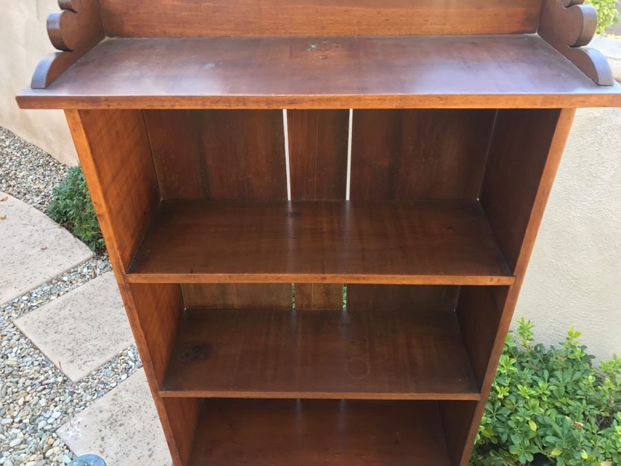 JUST ADDED - Antique Table With Turned Legs And Drawer With Custom Vintage Hutch - See Photos [Photo 16]