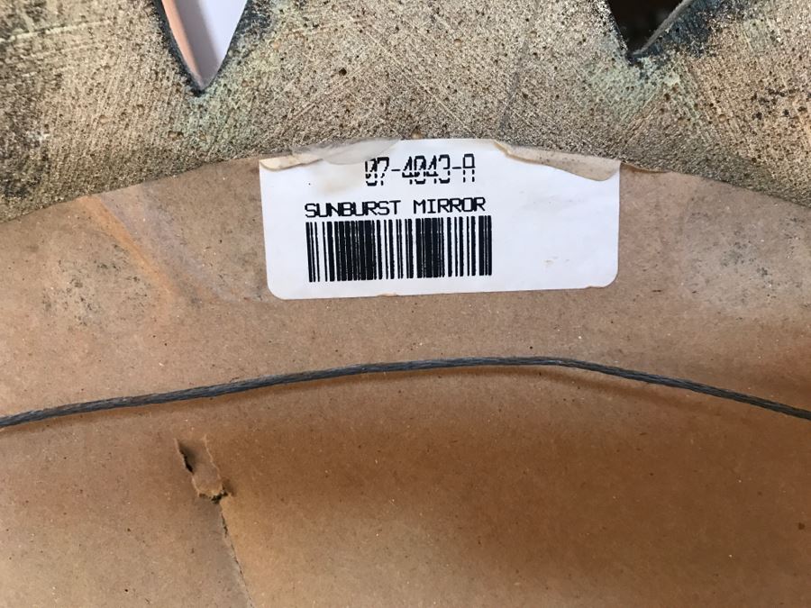 JUST ADDED - Vintage Ethan Allen Gilded Sunburst Mirror [Photo 8]