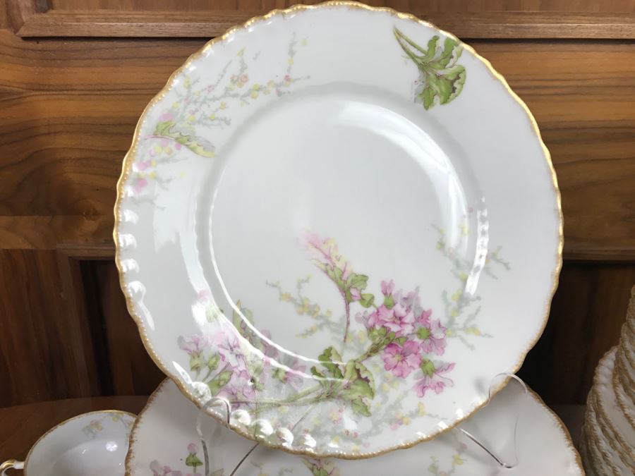 JUST ADDED - Theodore Haviland Limoges France China Set Apx Service For 12 - See All Photos [Photo 12]