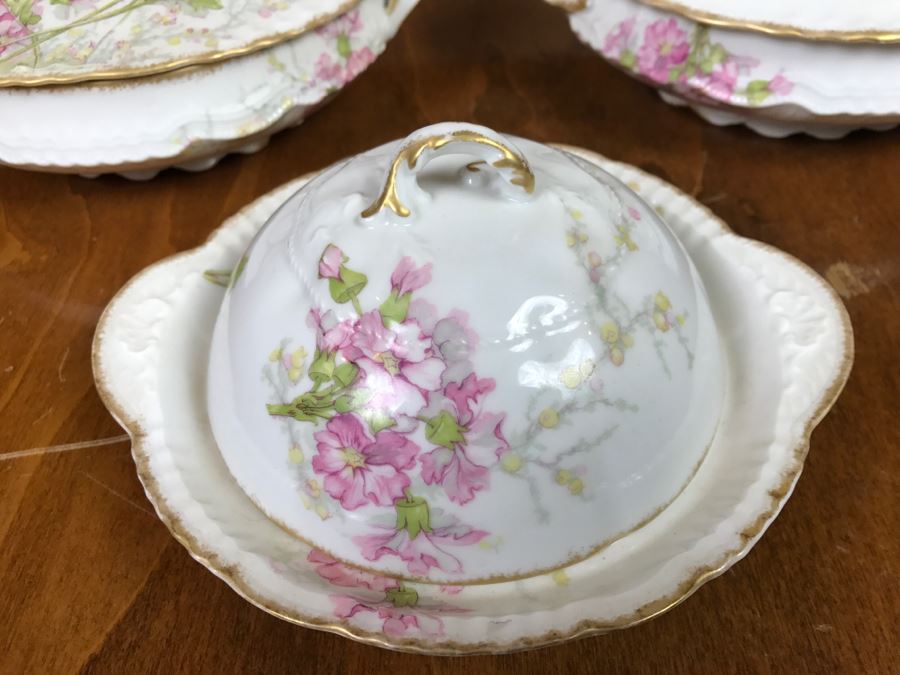 JUST ADDED - Theodore Haviland Limoges France China Serving Set Of (3) Covered Dishes- See All Photos [Photo 4]