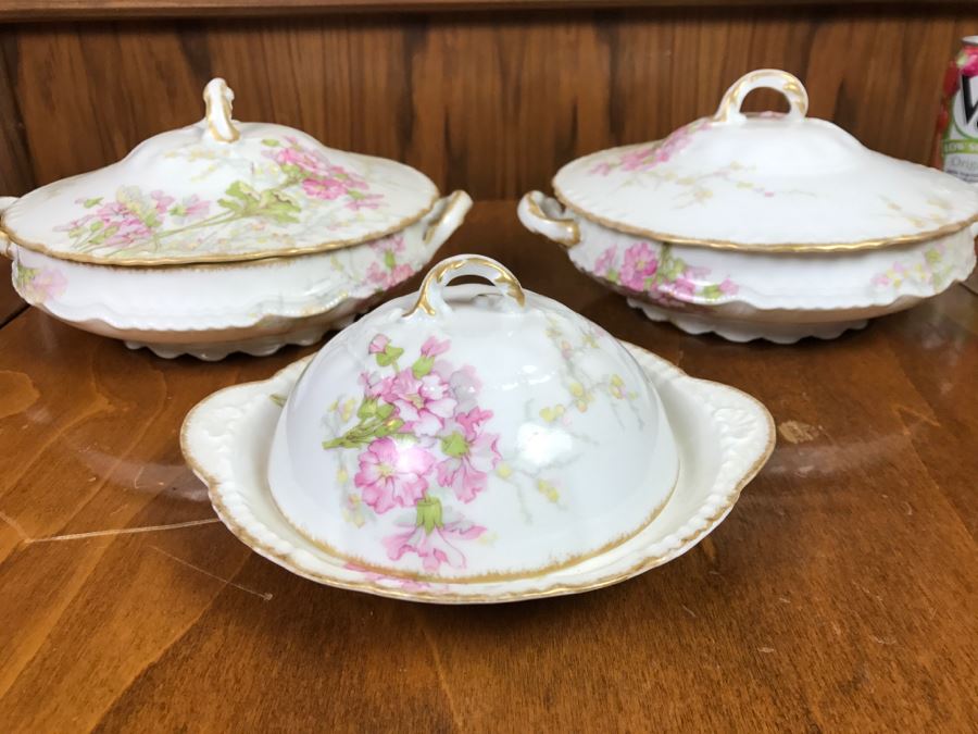 JUST ADDED - Theodore Haviland Limoges France China Serving Set Of (3 ...