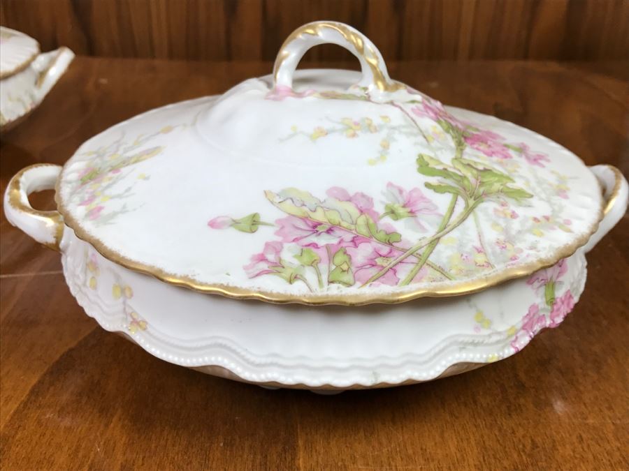 JUST ADDED - Theodore Haviland Limoges France China Serving Set Of (3) Covered Dishes- See All Photos [Photo 20]