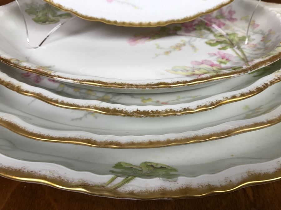 JUST ADDED - Theodore Haviland Limoges France China Serving Set Of (5) Nesting Serving Platters [Photo 9]