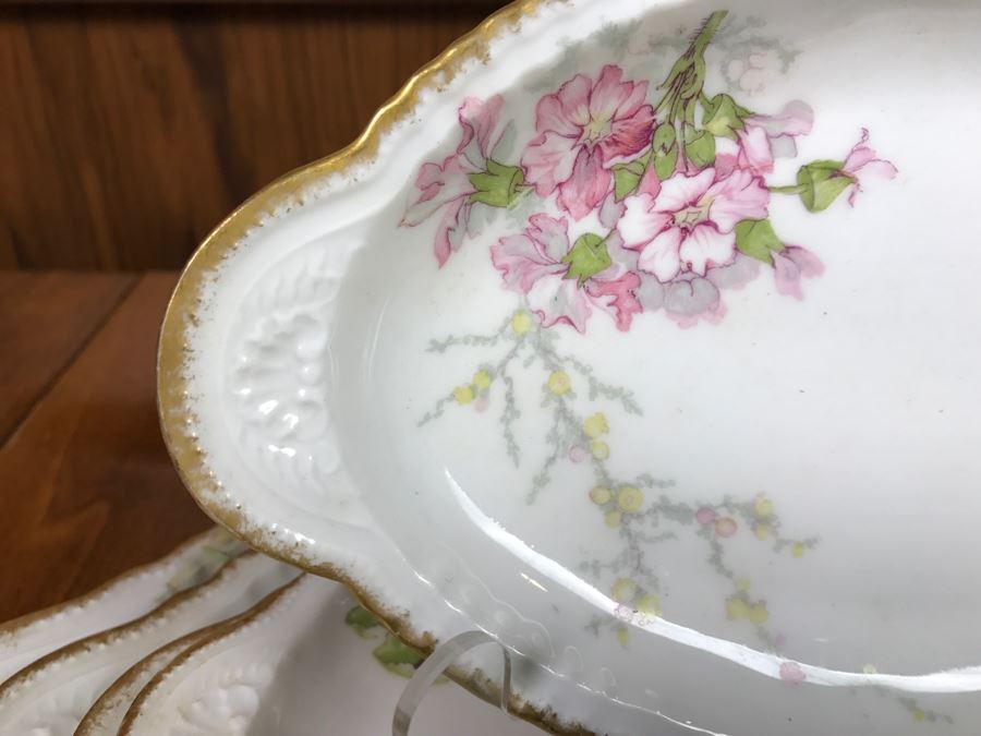 JUST ADDED - Theodore Haviland Limoges France China Serving Set Of (5) Nesting Serving Platters [Photo 12]