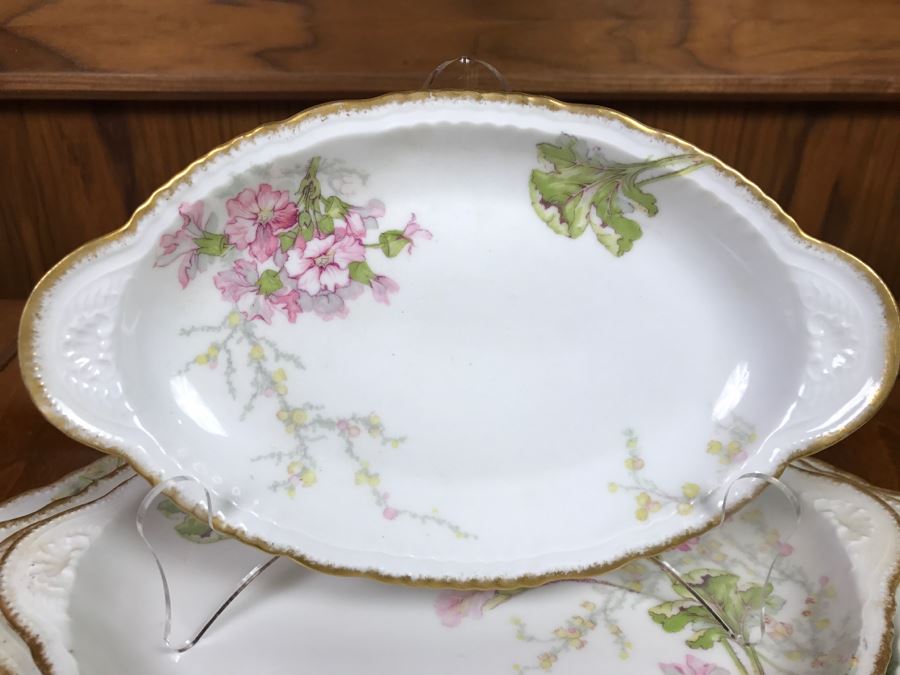 JUST ADDED - Theodore Haviland Limoges France China Serving Set Of (5) Nesting Serving Platters [Photo 10]