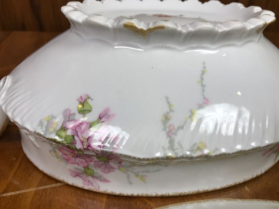 JUST ADDED - Theodore Haviland Limoges France China Soup Tureen Gold Trim [Photo 14]