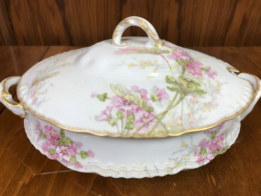 JUST ADDED - Theodore Haviland Limoges France China Soup Tureen Gold Trim [Photo 3]