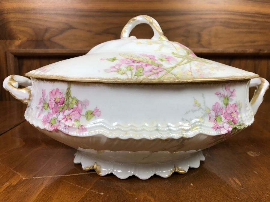 JUST ADDED - Theodore Haviland Limoges France China Soup Tureen Gold Trim [Photo 4]