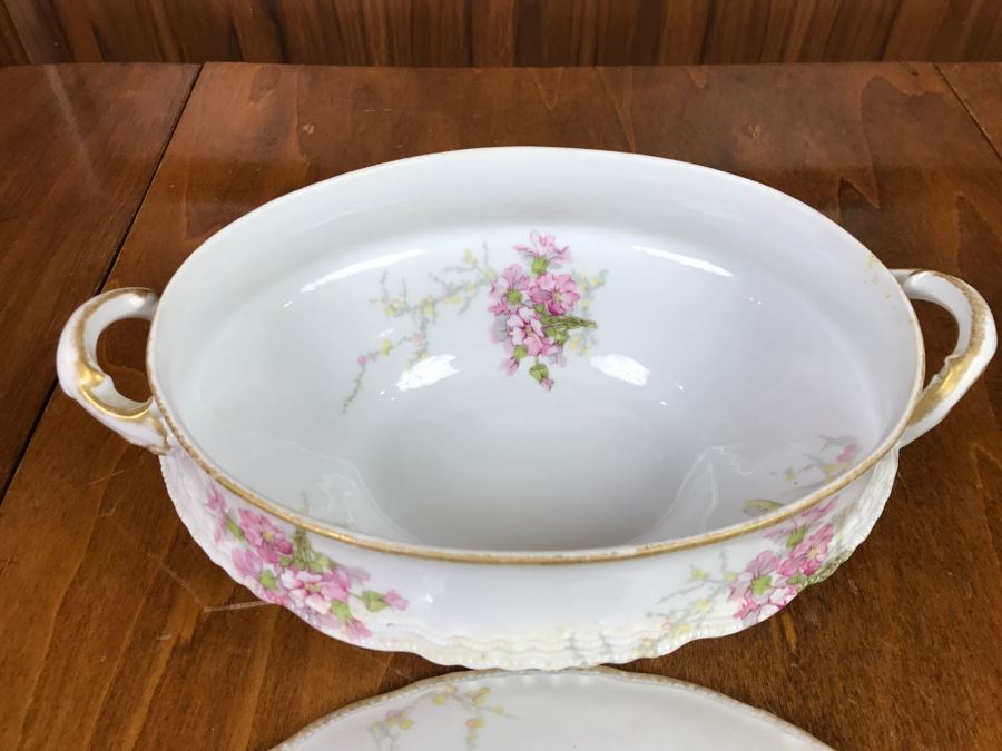 JUST ADDED - Theodore Haviland Limoges France China Soup Tureen Gold Trim [Photo 10]