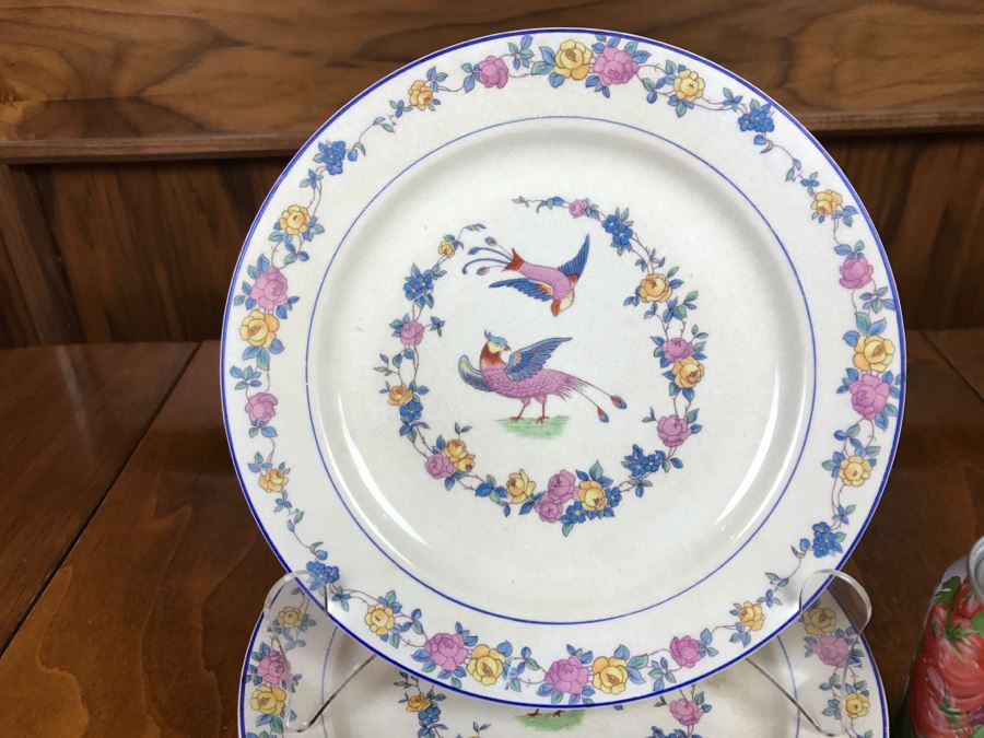JUST ADDED Vintage Set Of (10) Carrollton China Bird Plates