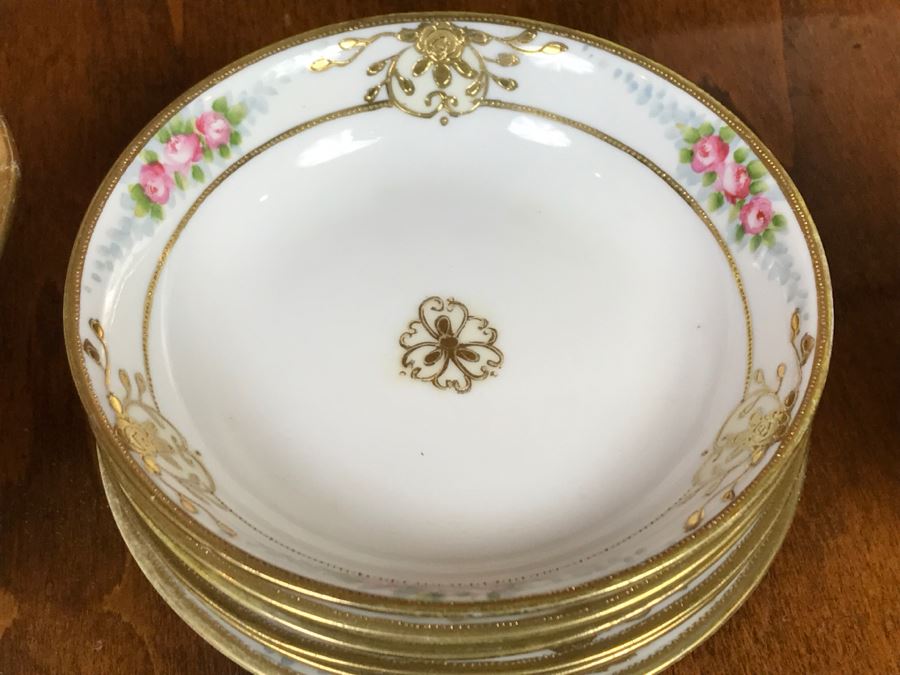 JUST ADDED - Vintage Hand Painted NIPPON Japan China Bowls [Photo 17]