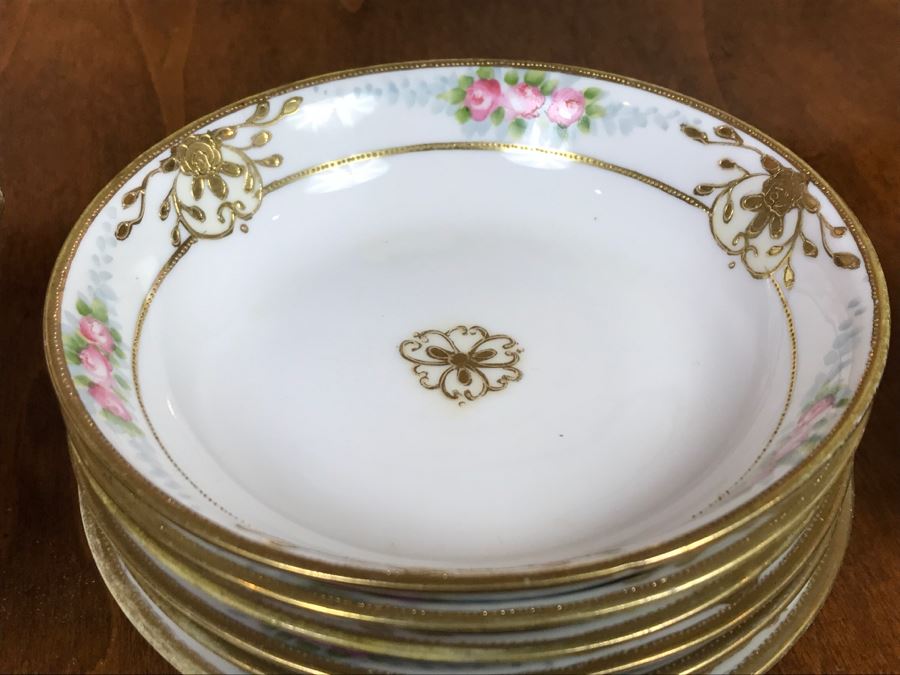 JUST ADDED - Vintage Hand Painted NIPPON Japan China Bowls [Photo 14]
