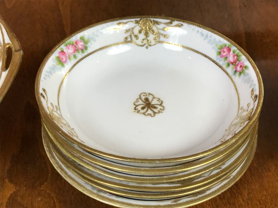 JUST ADDED - Vintage Hand Painted NIPPON Japan China Bowls [Photo 16]