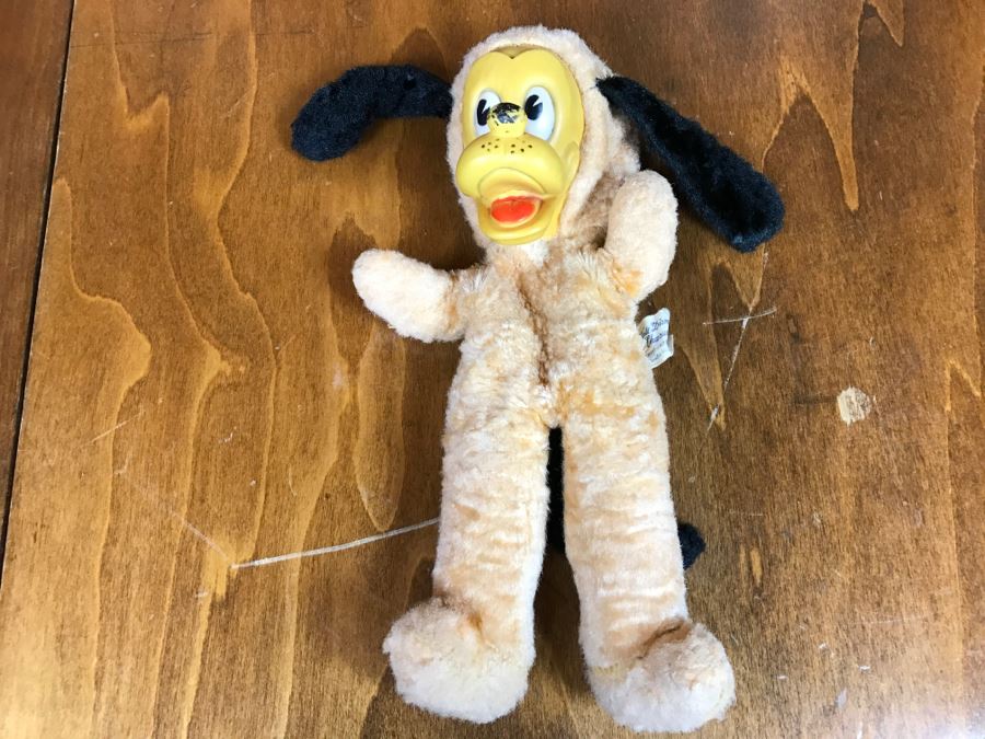 JUST ADDED - Vintage Walt Disney Character Pluto Plush Toy