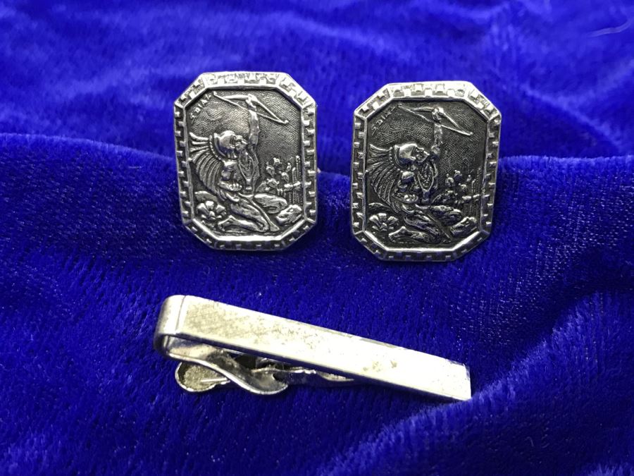 JUST ADDED - Vintage Sterling Silver Signed Mexican Cufflinks And ...