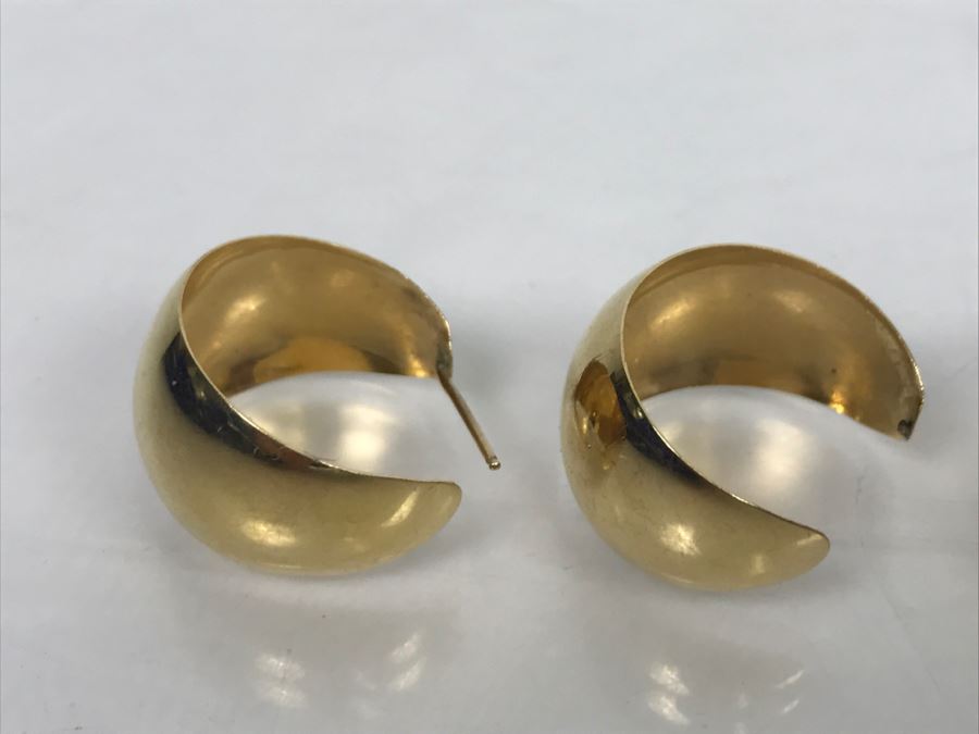 JUST ADDED - Set Of 14K Gold Earrings (Post Missing On One) And Single 14K Gold Earring 3.8g $55 MV [Photo 4]