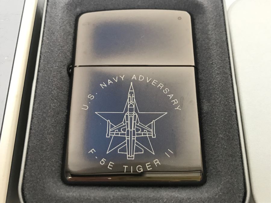 JUST ADDED - ZIPPO Lighter U.S. Navy Adversary F-5E Tiger II Lighter ...