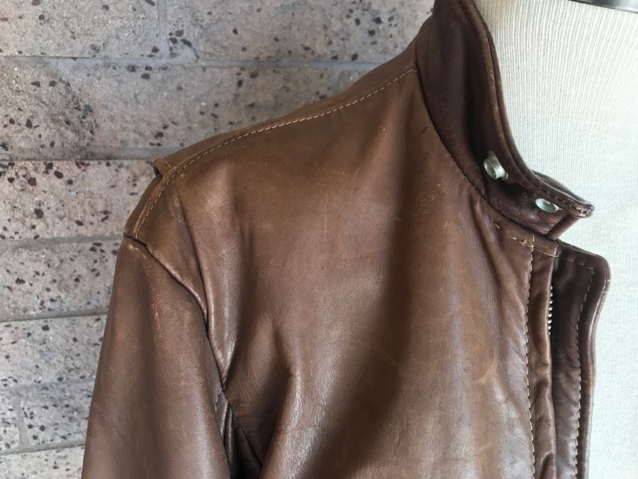 JUST ADDED - Men's Schott Motorcycle Jacket Cafe Racer Style Size 40 [Photo 5]